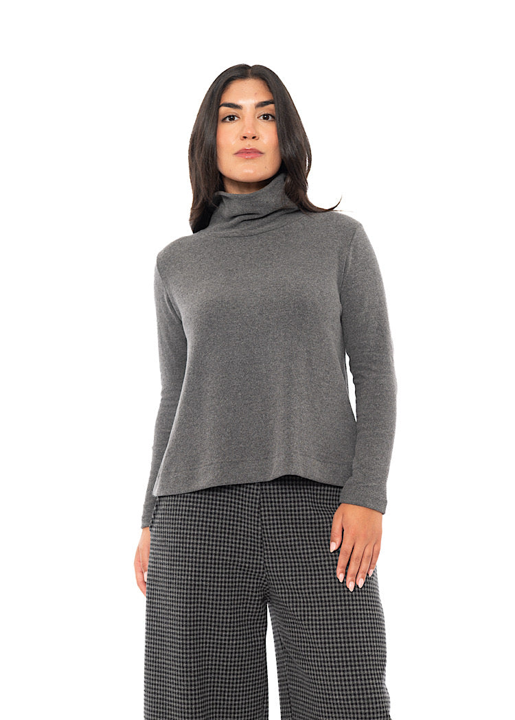 COTTON-FLEECE LYDIA PULLOVER