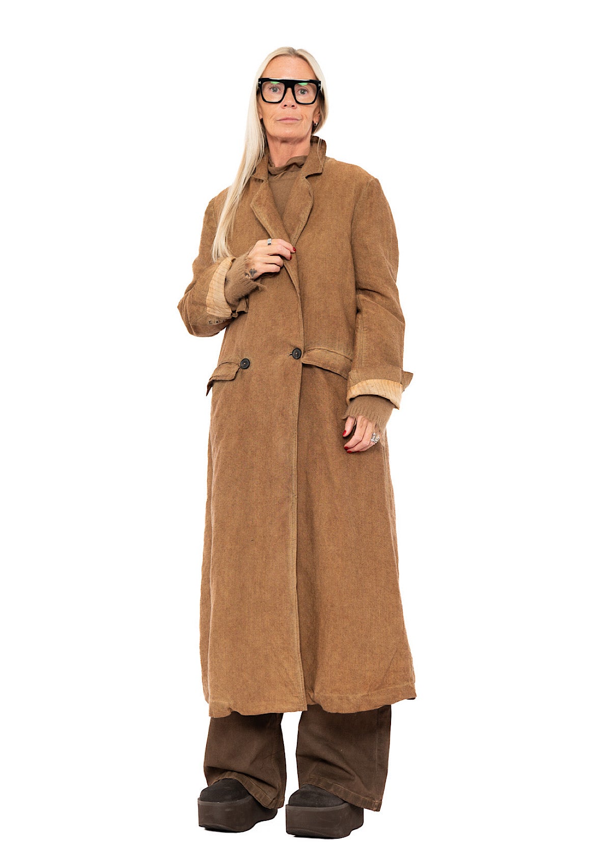 DOUBLE-BREASTED LONG COAT
