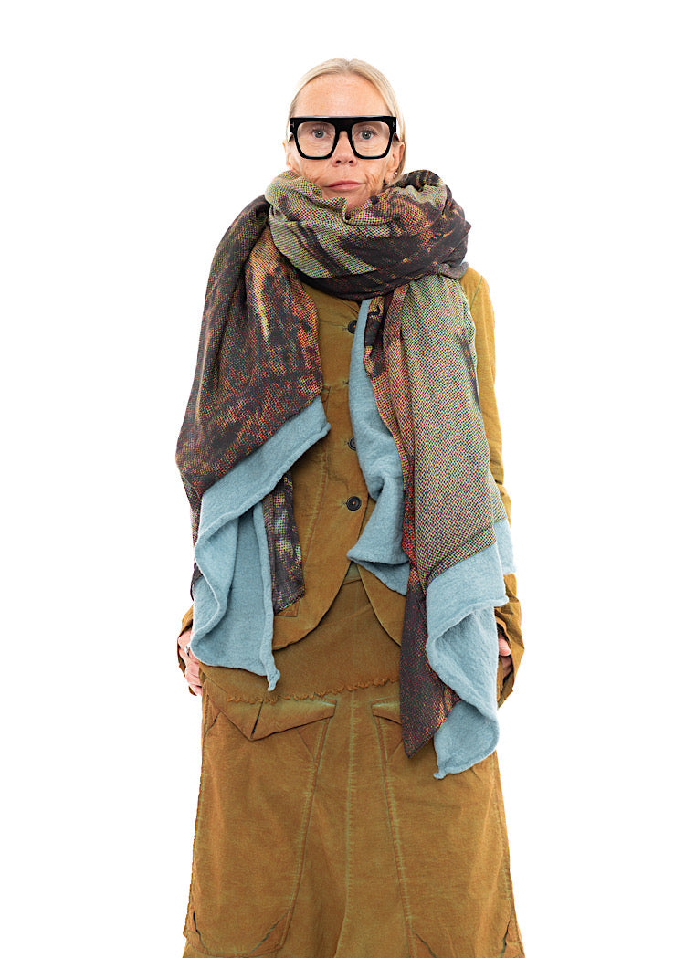 RUNDHOLZ DIP KNITTED SCARF