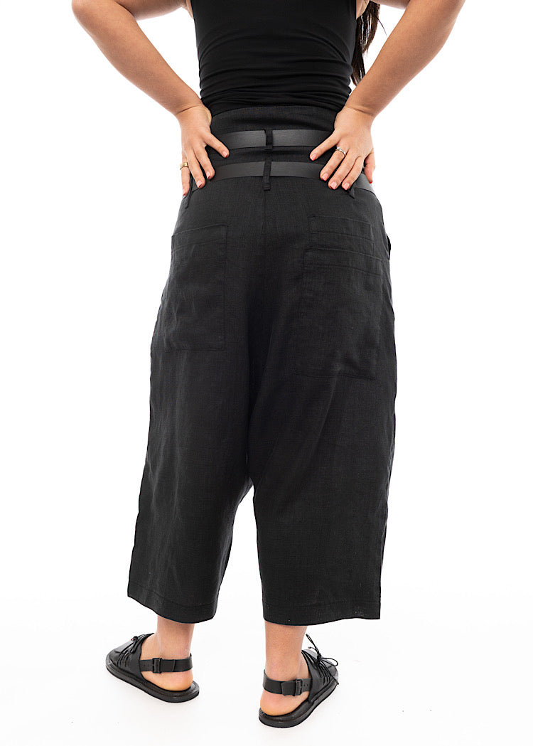 PAL OFFNER CROPPED BELTED TROUSER