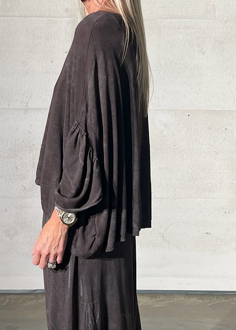 PRE-ORDER RUNDHOLZ DIP PULLOVER *SEAWEED FOG* (Shown in AMBER FOG)