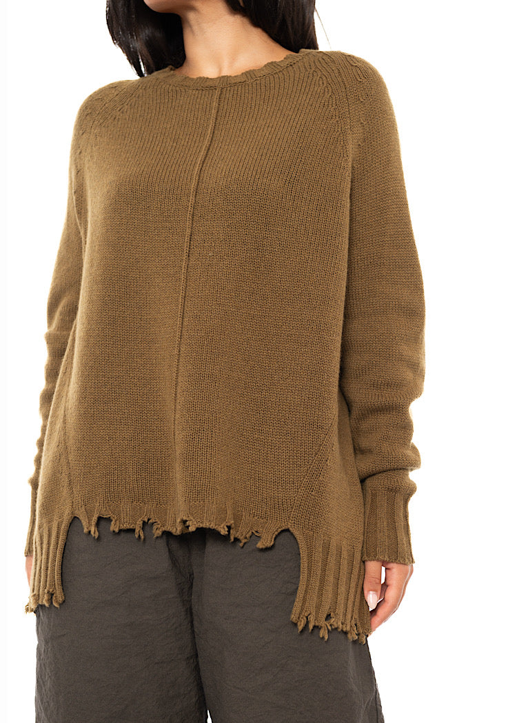 RELAXED CASHMERE-MIX KIARA PULLOVER