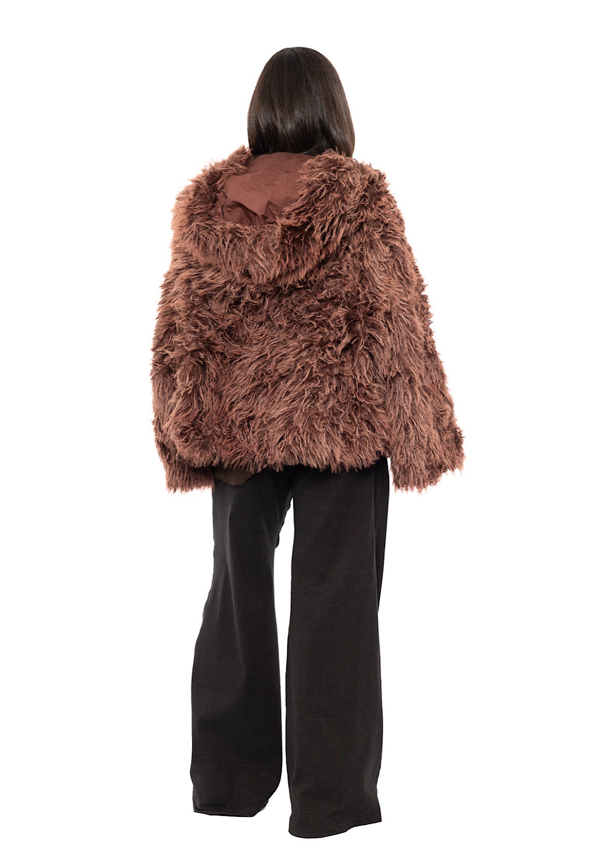 OVERSIZED FAUX FUR JACKET