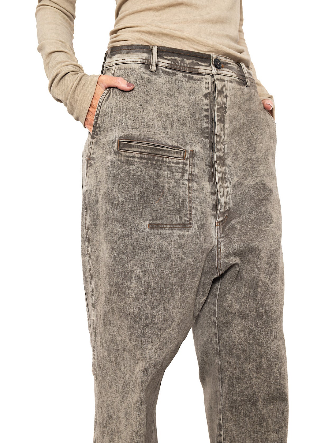 SIGNATURE DROP CROTCH DENIM JEAN