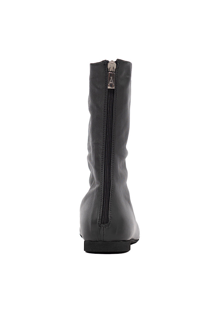 SHORT STRETCH LEATHER BOOT