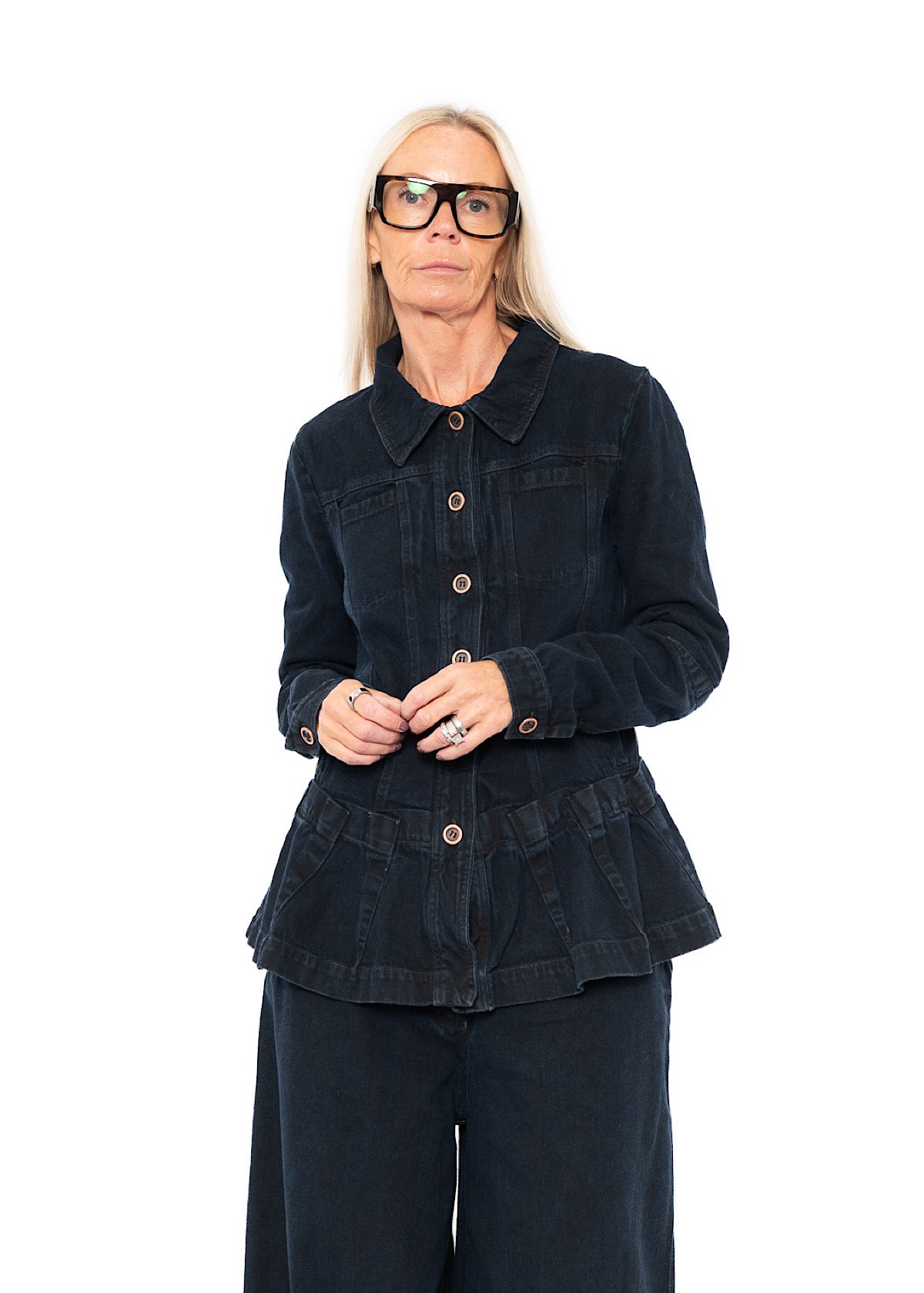 GARMENT-DYED DENIM JACKET