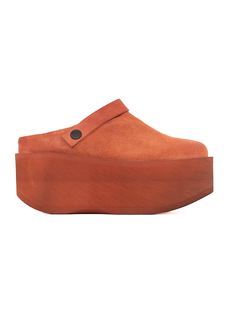 SUEDE PLATFORM CLOG