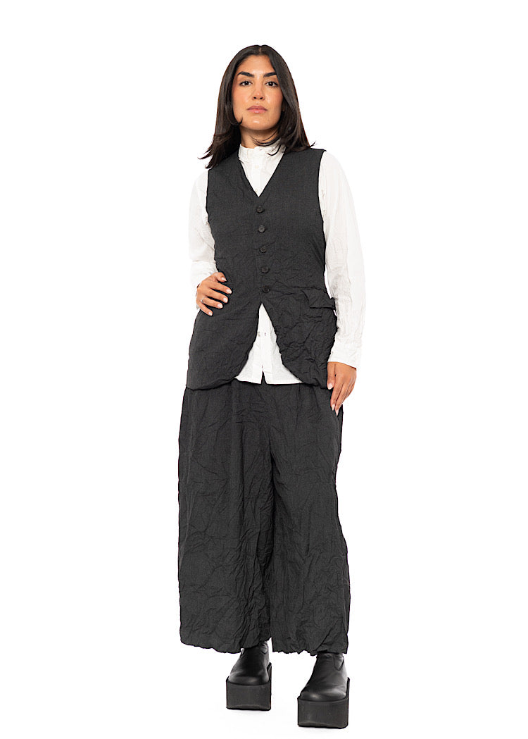 CRINKLE TAILORED WAISTCOAT