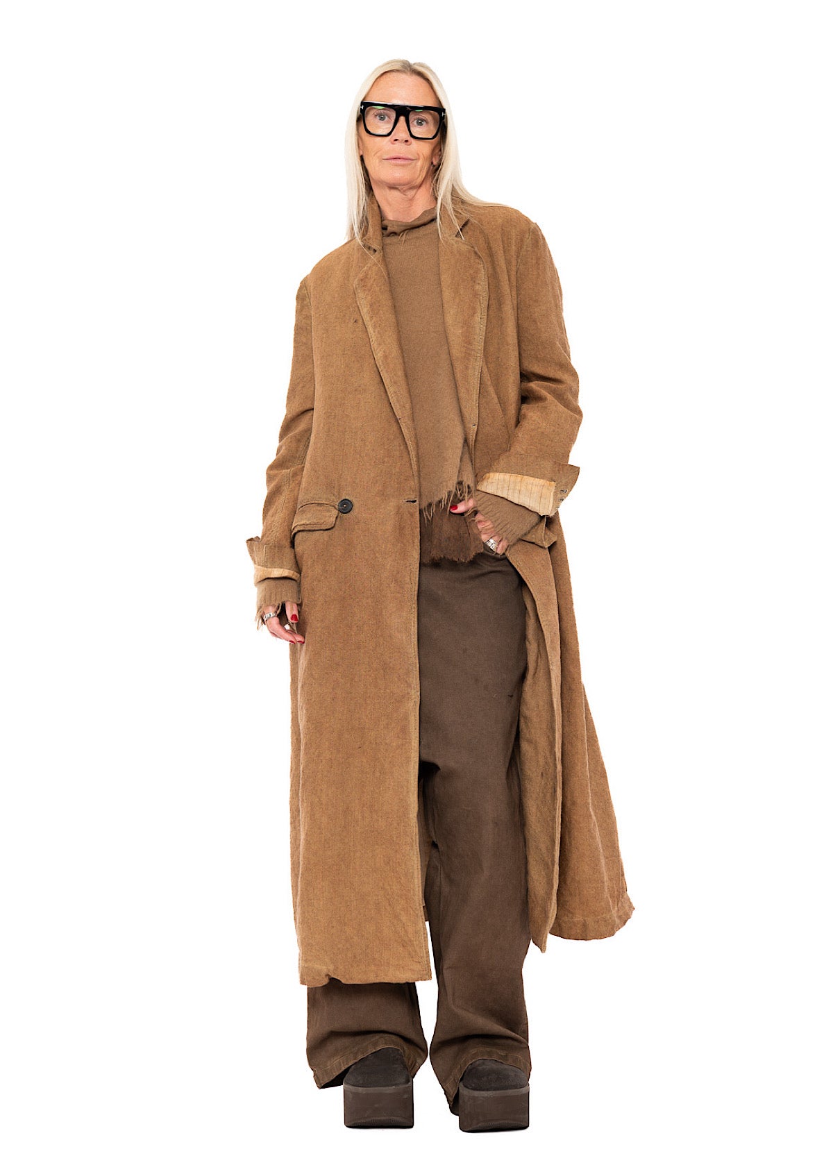 DOUBLE-BREASTED LONG COAT