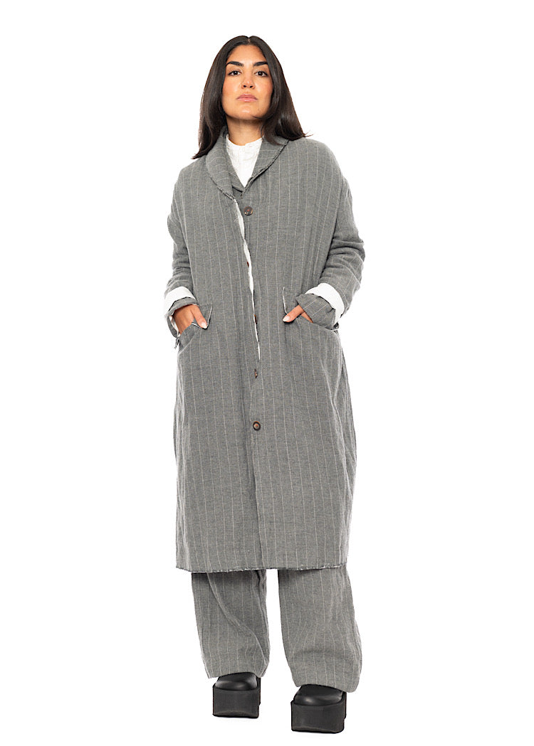 PINSTRIPE MARY COAT