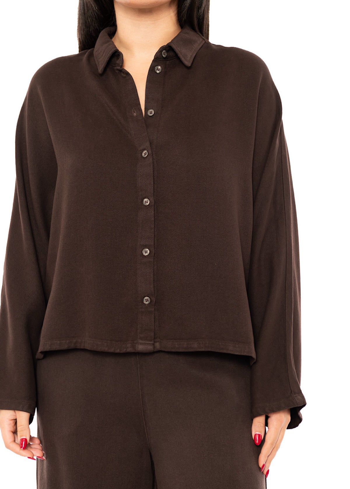 BOXY BATWING SLEEVED BLOUSE