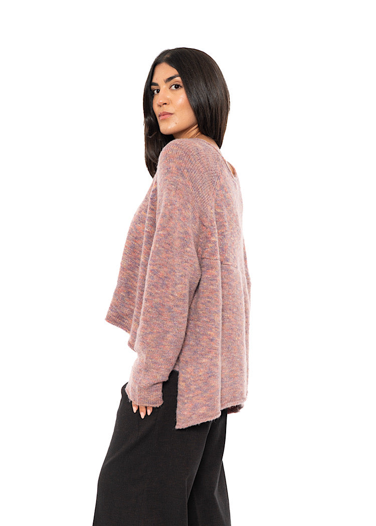 MÉLANGE KNITTED PULLOVER