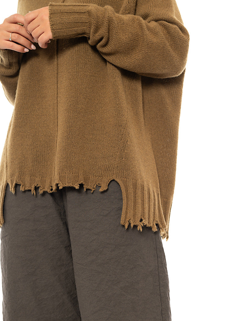 RELAXED CASHMERE-MIX KIARA PULLOVER