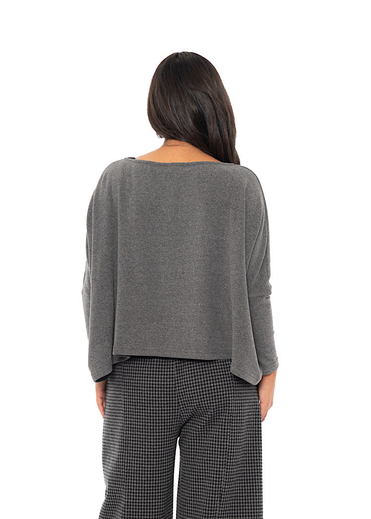 SIGNATURE COTTON-FLEECE KIRA PULLOVER