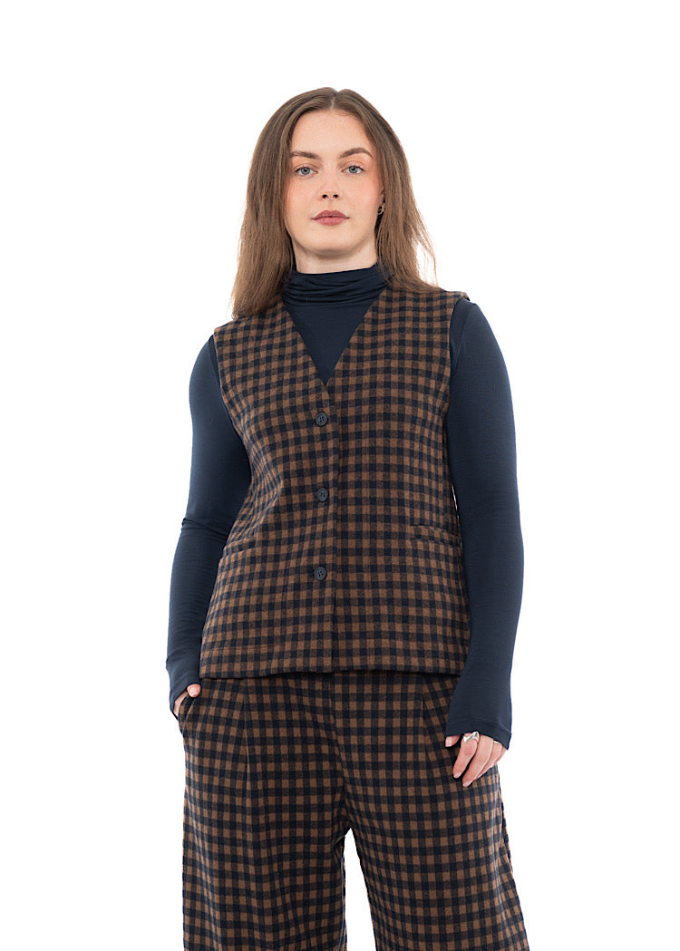 CHECKED GENNY WAISTCOAT