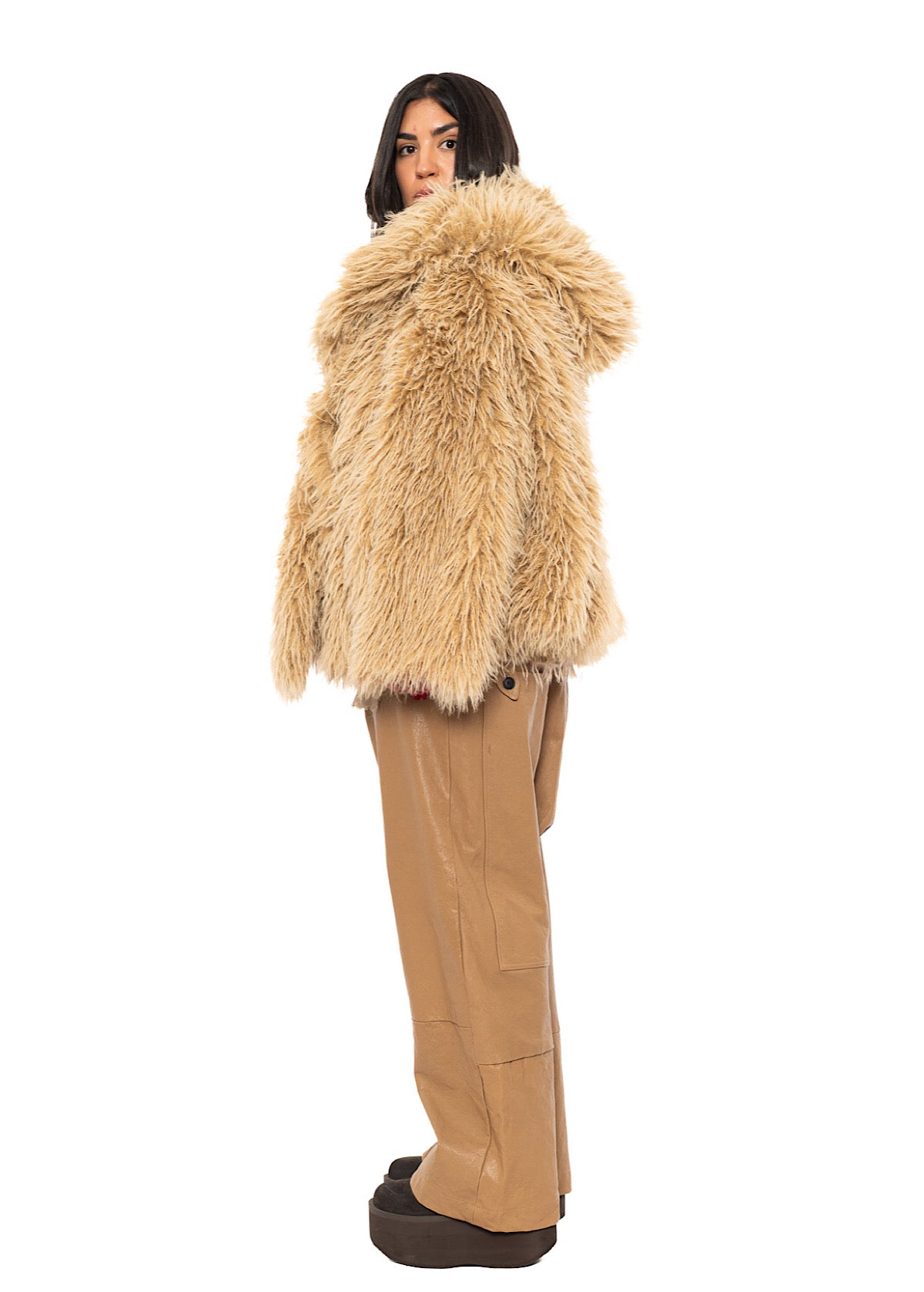 OVERSIZED FAUX FUR JACKET