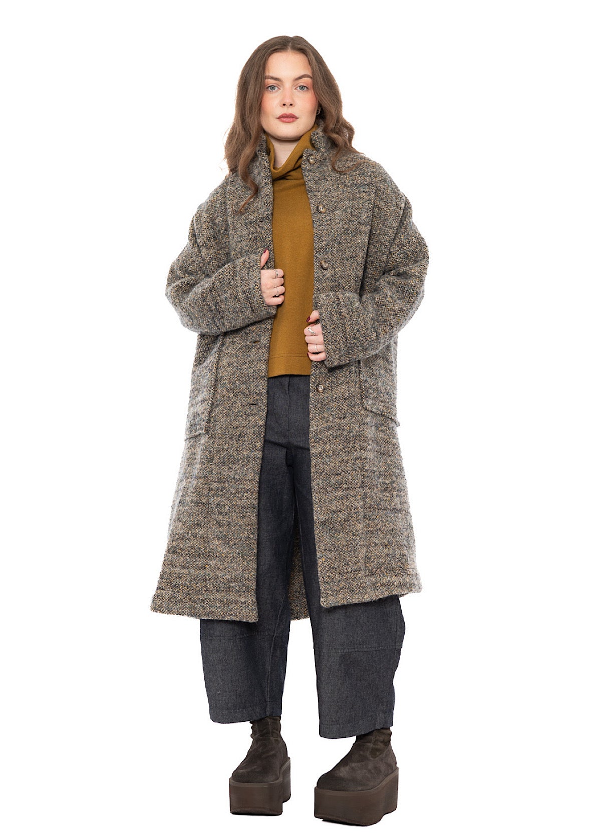TEXTURED MÉLANGE HANNAH COAT