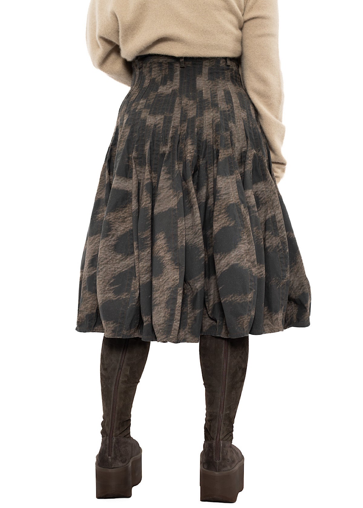 LEOPARD PRINT BALLOON SKIRT