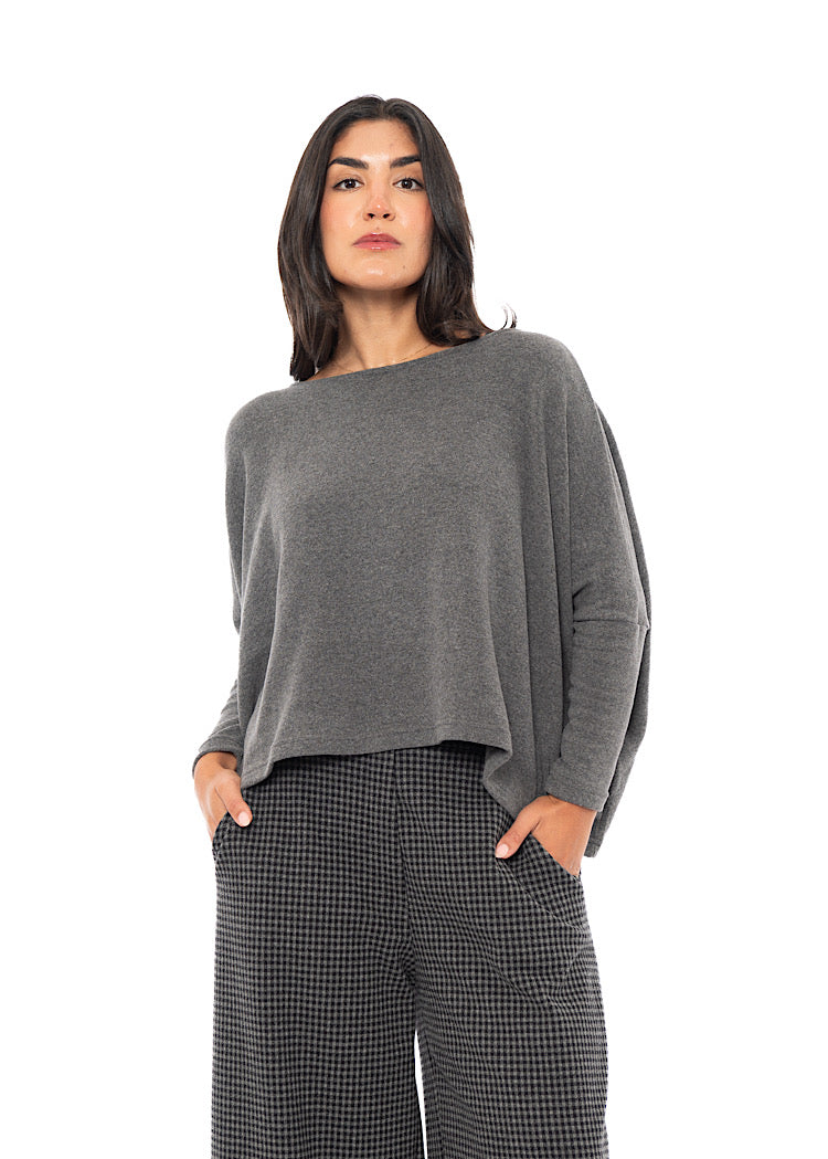 SIGNATURE COTTON-FLEECE KIRA PULLOVER