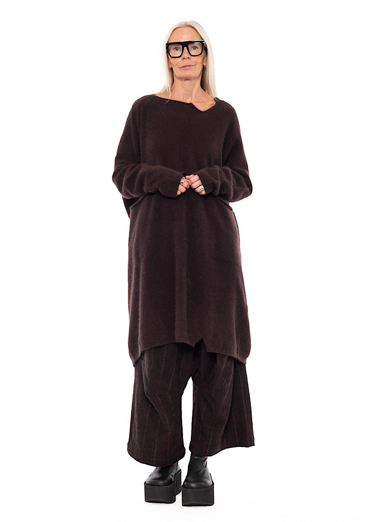 SIGNATURE RACCOON HAIR KNITTED TUNIC