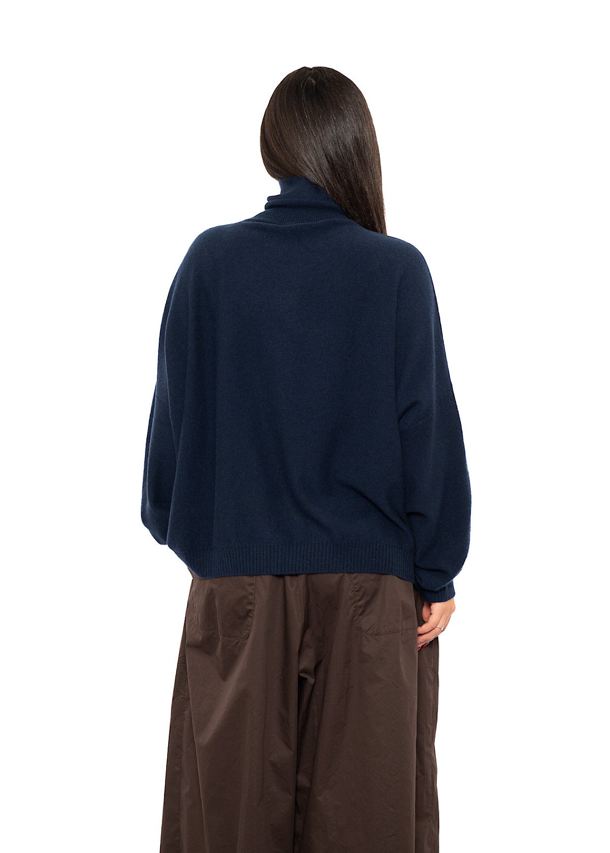 ROLL NECK CASHMERE PULLOVER