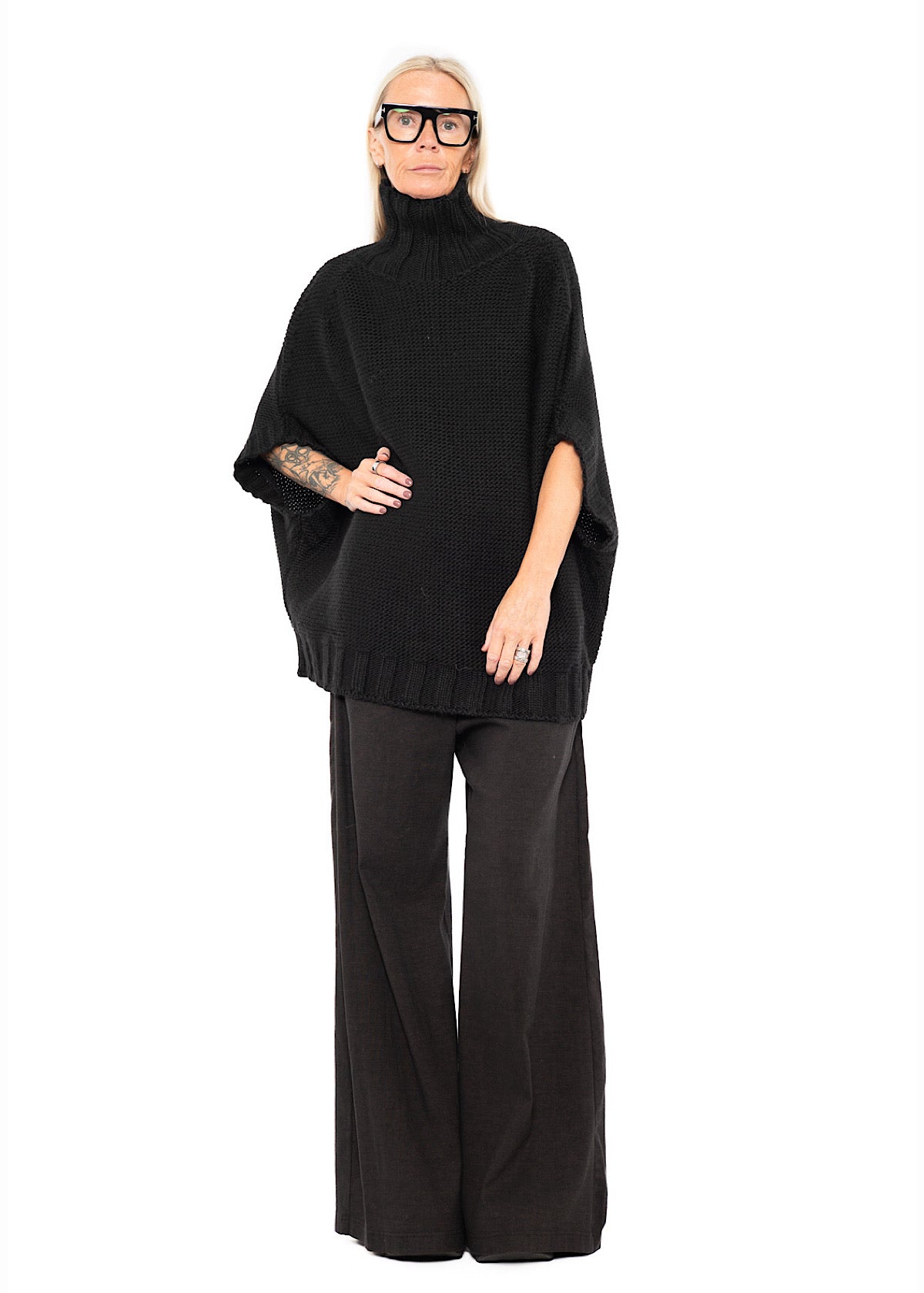 HIGH NECK KNITTED PULLOVER