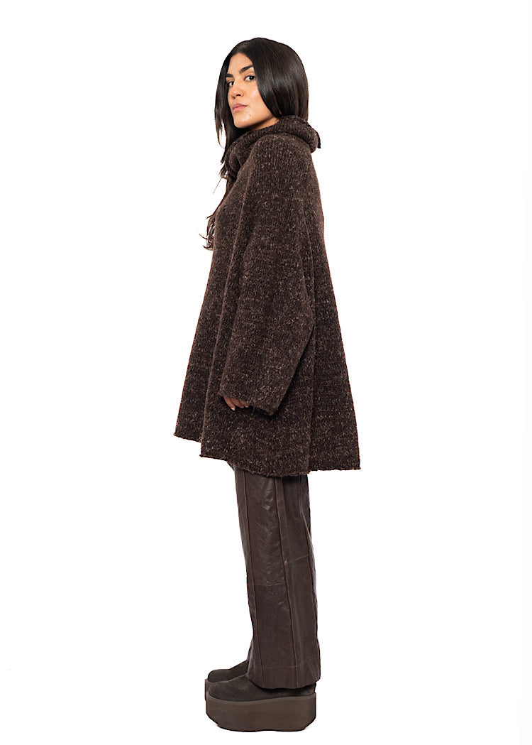 RELAXED MARLED KNIT TUNIC