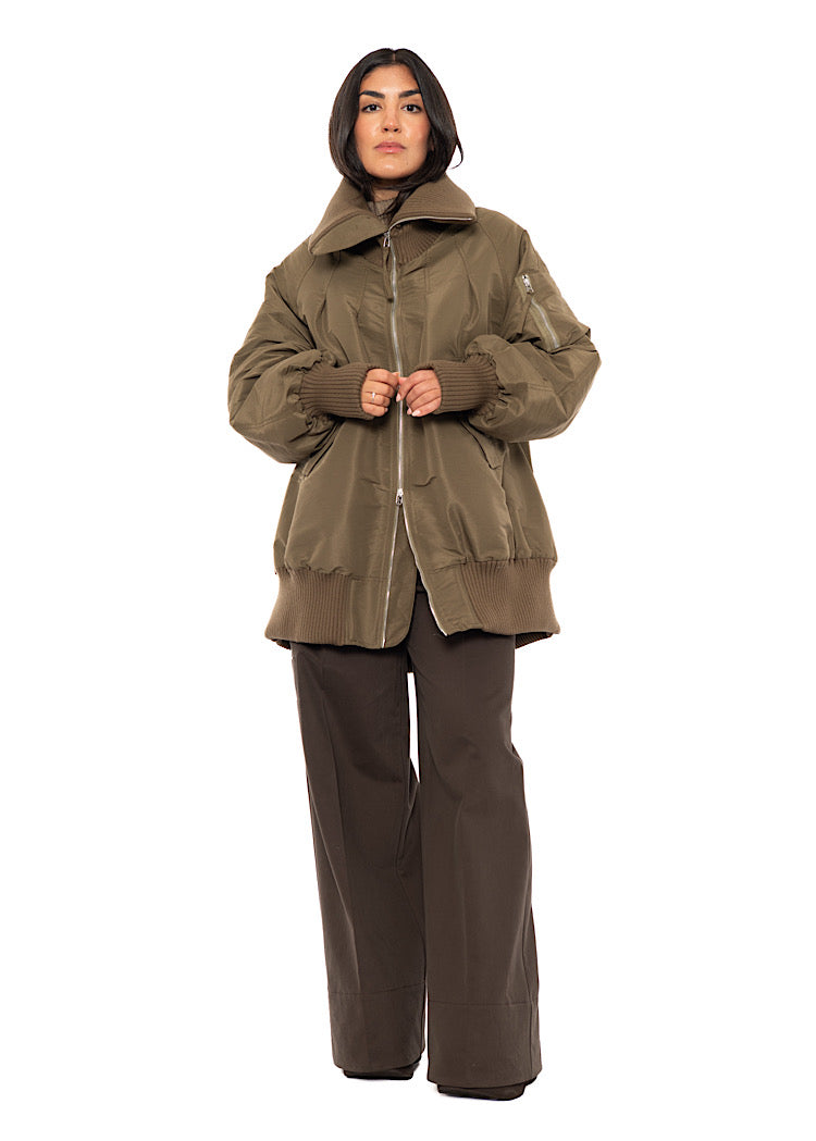 OVERSIZED PADDED BOMBER JACKET