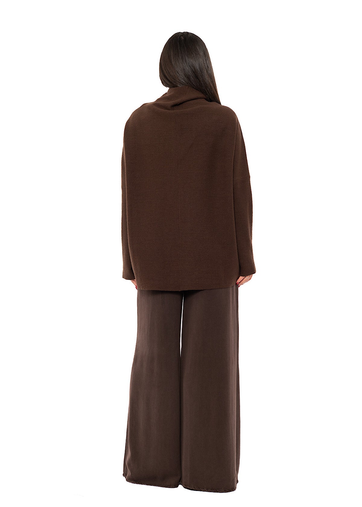 RELAXED BOILED WOOL PULLOVER