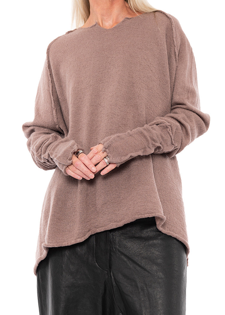 BOILED WOOL FINGERLESS CUFF