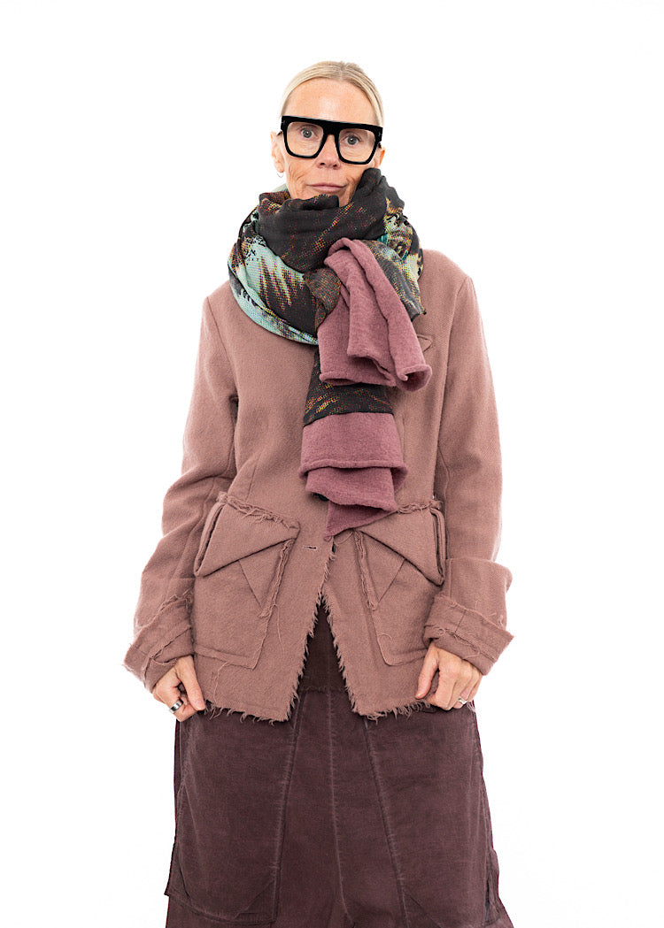 RUNDHOLZ DIP 1/2 SHARER KNITTED SCARF