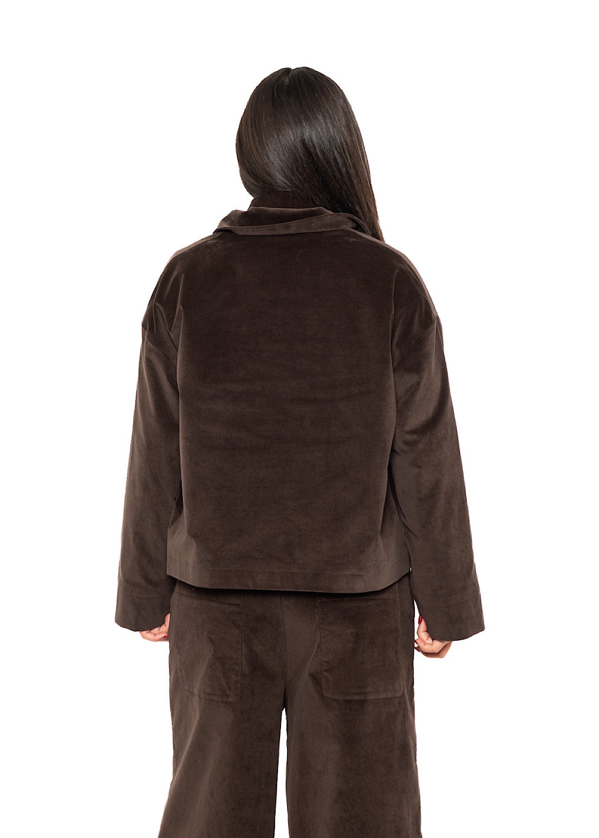 BOXY VELVET FLORA JACKET