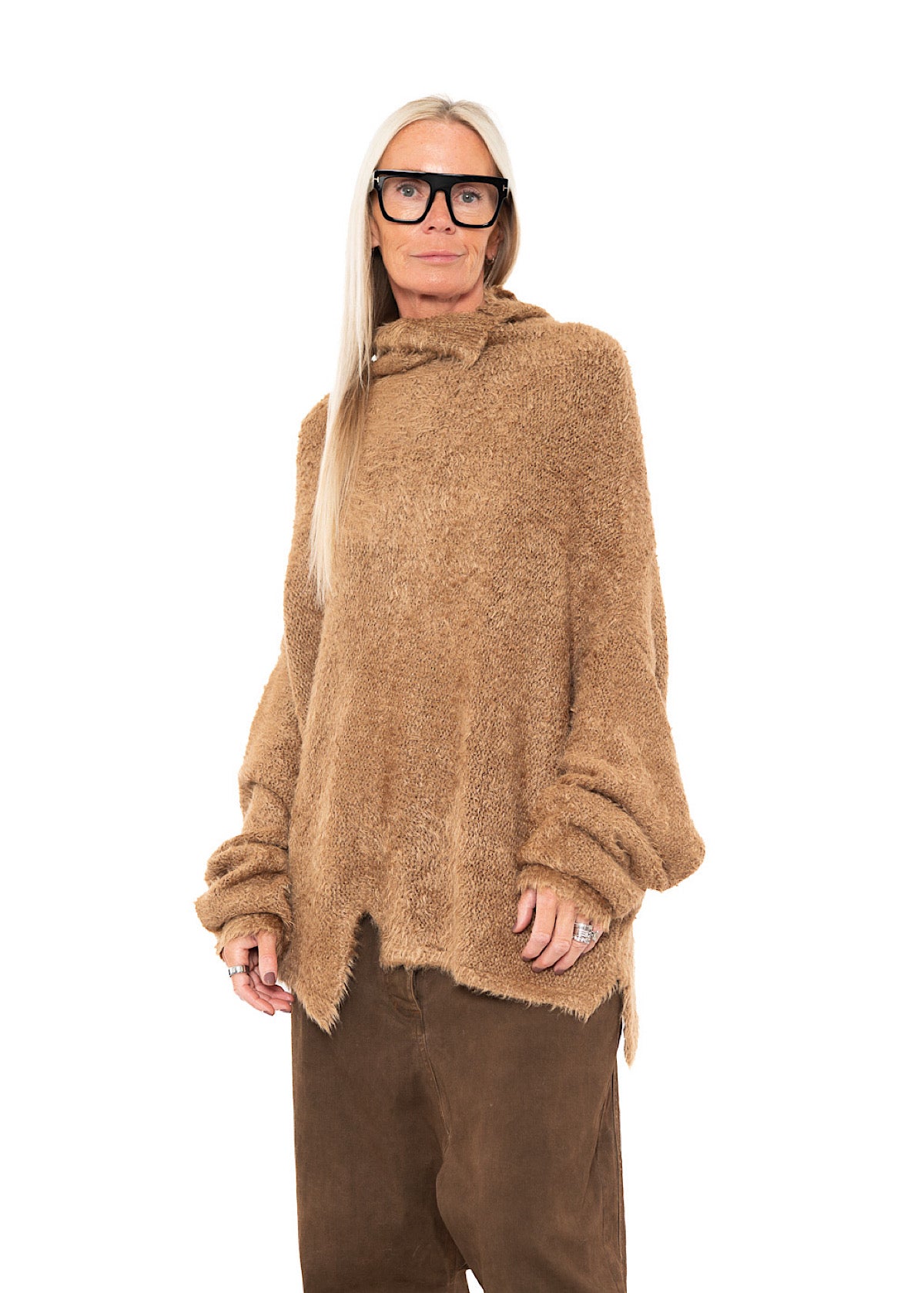 RELAXED SILK KNIT PULLOVER