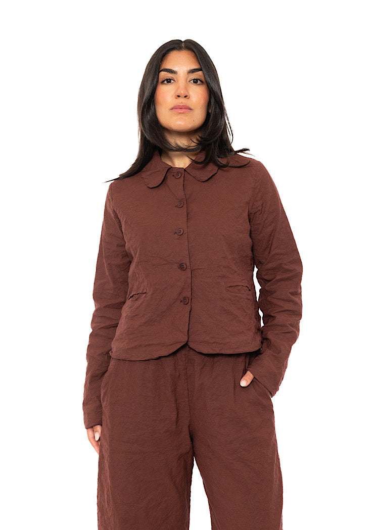 SIGNATURE CRINKLE BOXY JACKET