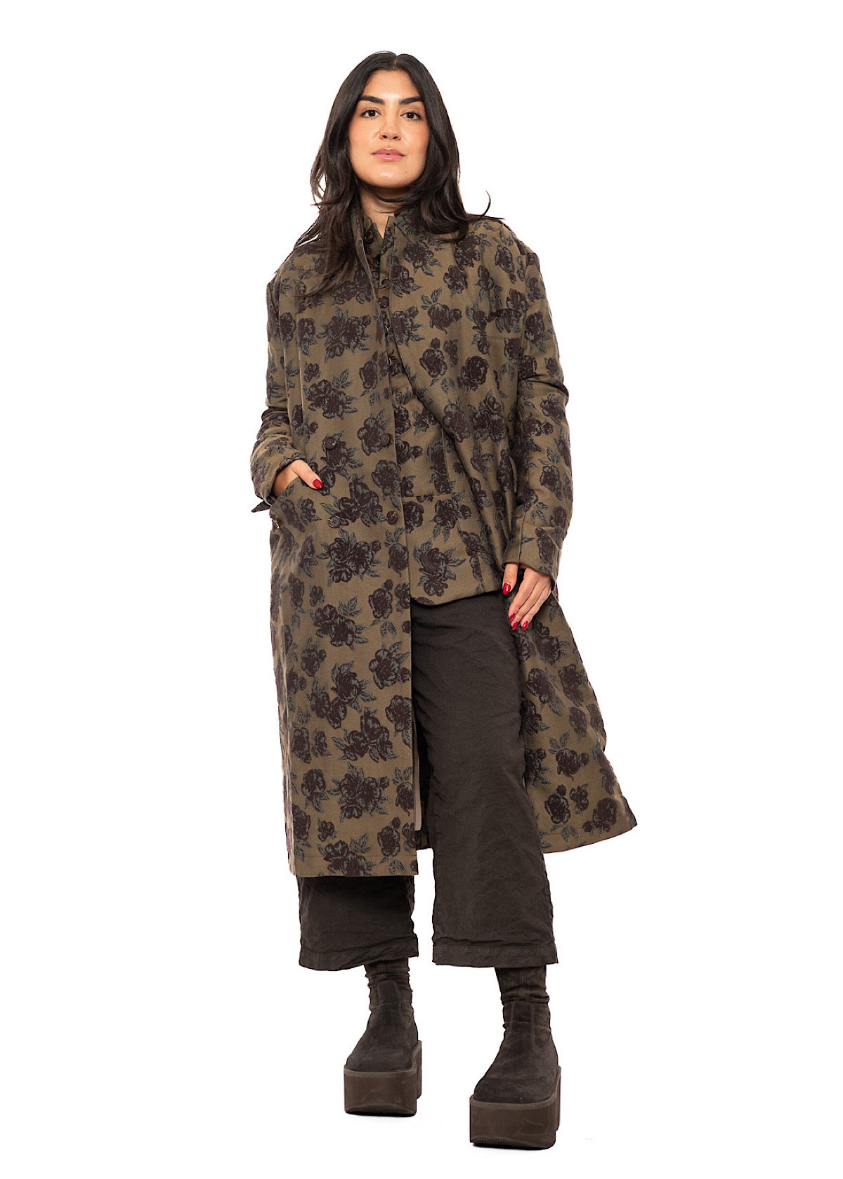 OVERSIZED HERITAGE FLORAL COAT
