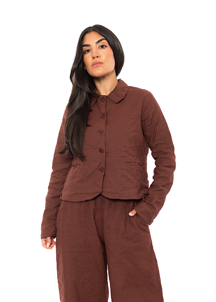 SIGNATURE CRINKLE BOXY JACKET