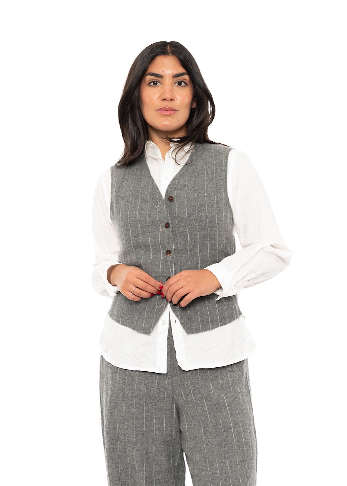 PINSTRIPE GINETTE WAISTCOAT
