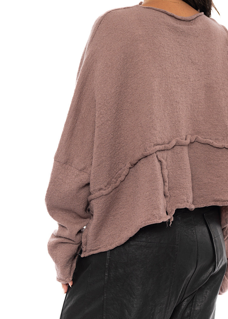 BOILED WOOL KNITTED PULLOVER