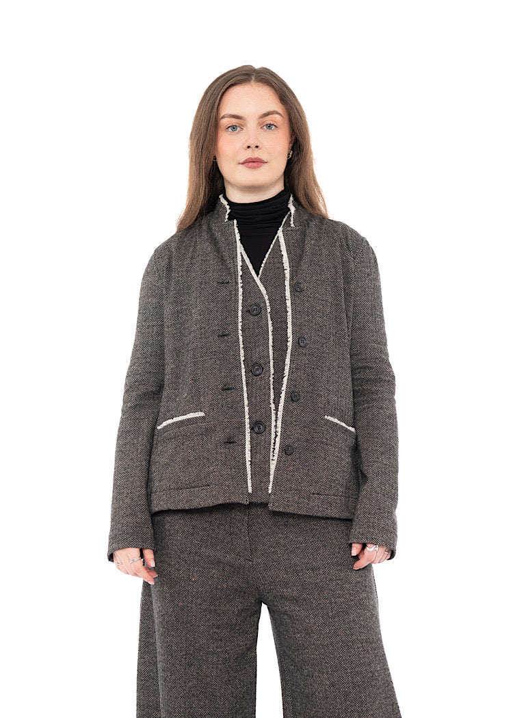 HERRINGBONE APRILE I JACKET