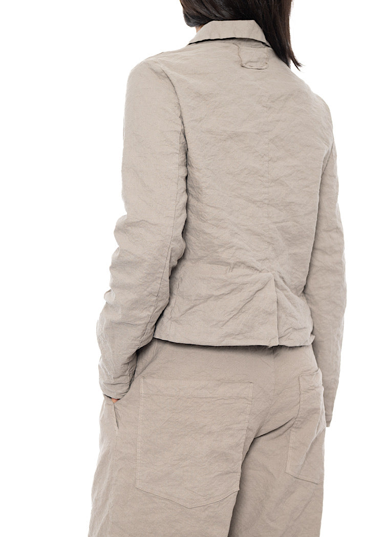 SIGNATURE CRINKLE BOXY JACKET