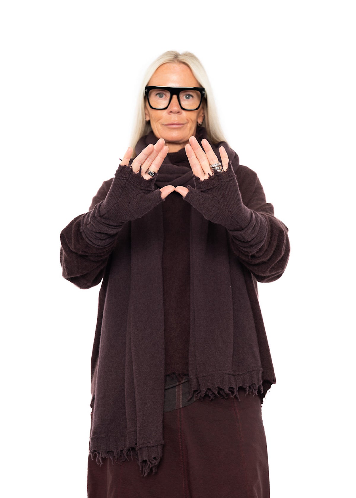 SIGNATURE CASHMERE FINGERLESS CUFF