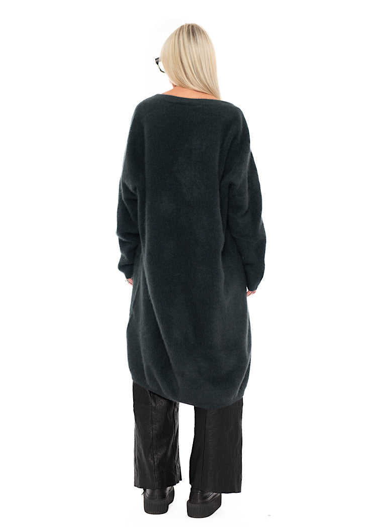 SIGNATURE RACCOON HAIR KNITTED TUNIC