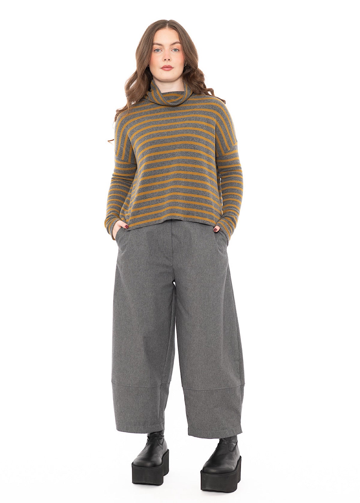 STRUCTURED COTTON-MIX RIMA D TROUSER