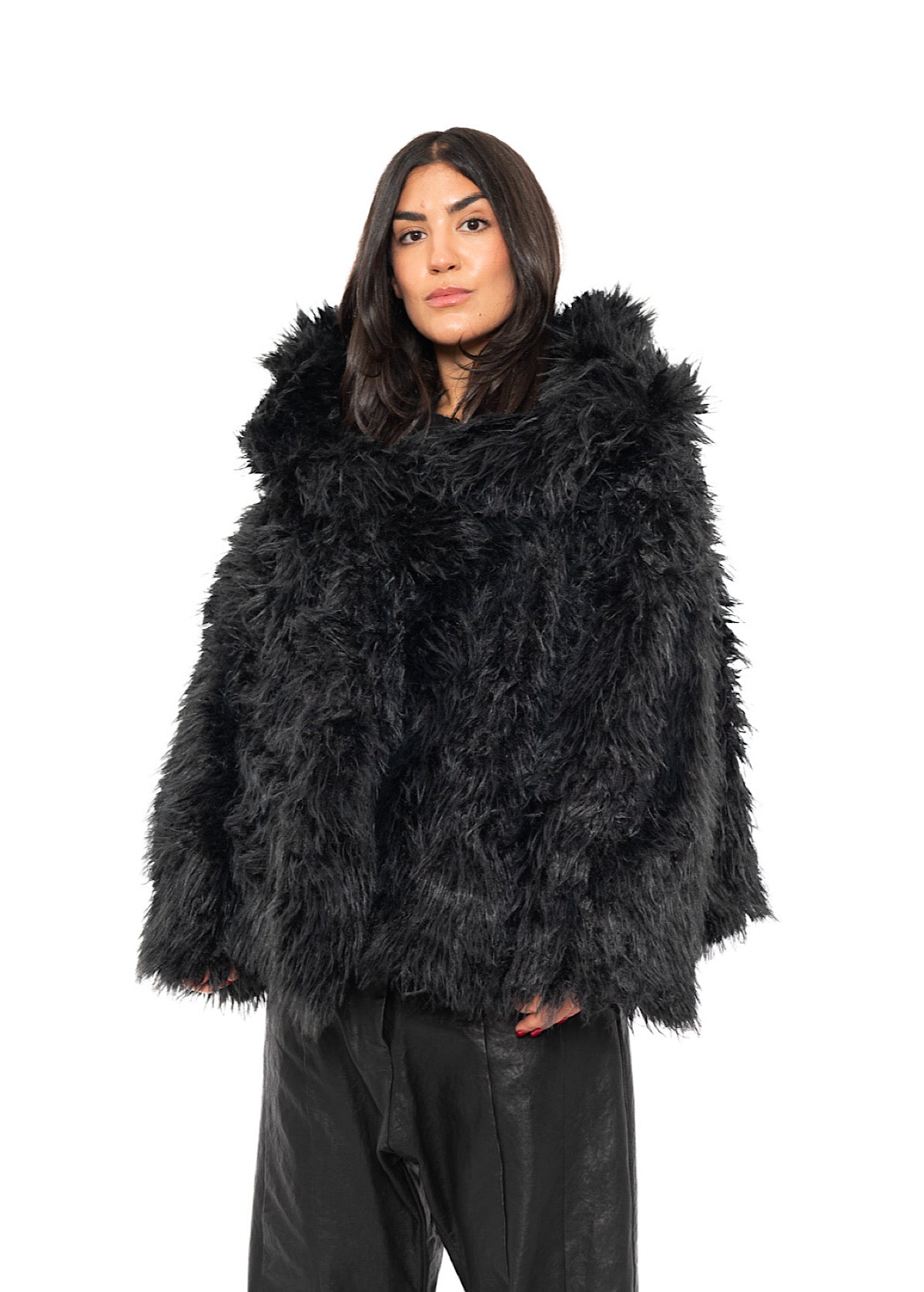 OVERSIZED FAUX FUR JACKET
