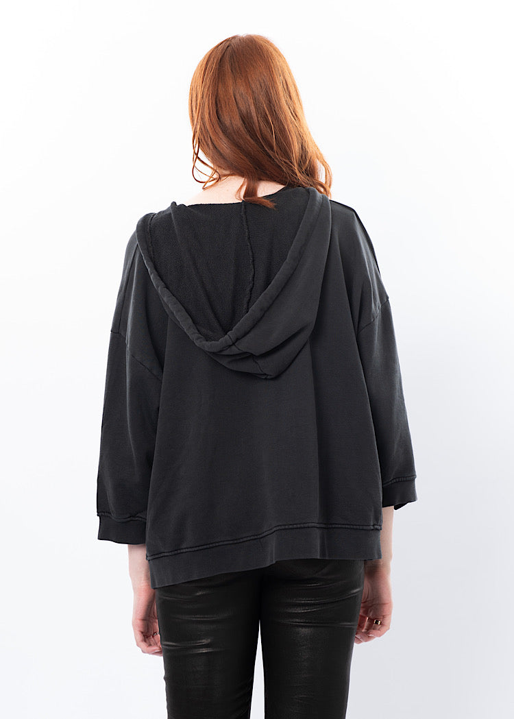 SORT AARHUS HOODED SWEATER