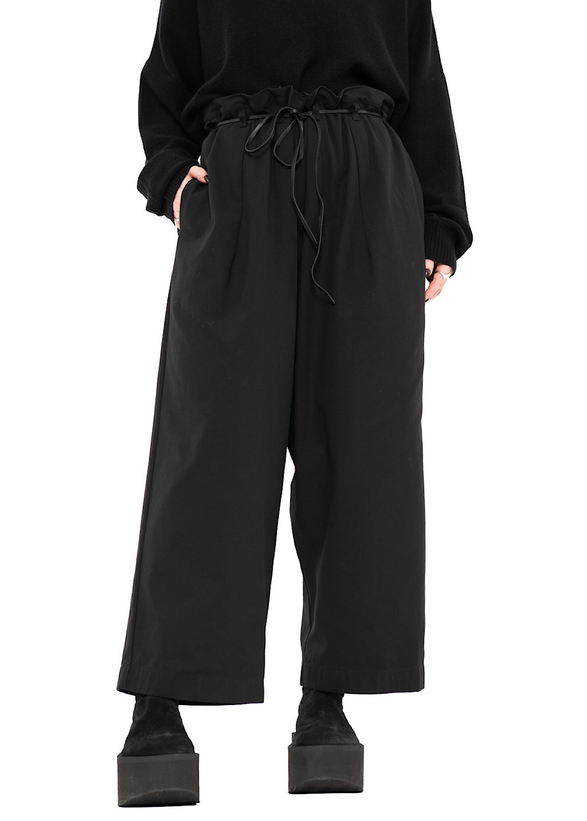STRAIGHT LEG COTTON TROUSER