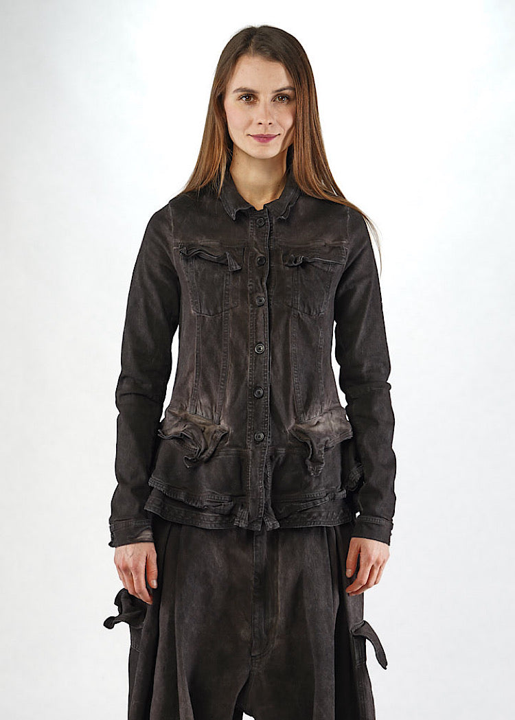 RUNDHOLZ MAINLINE JACKET *BLACK GLOSS* (Shown in TURF WASH)