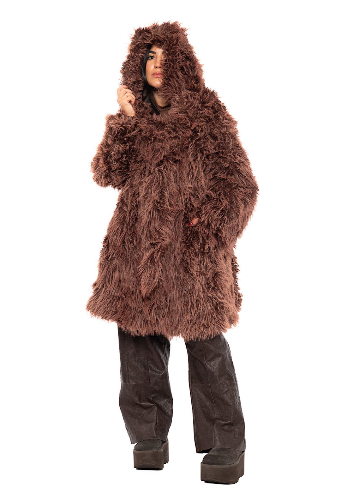 STATEMENT FAUX FUR COAT