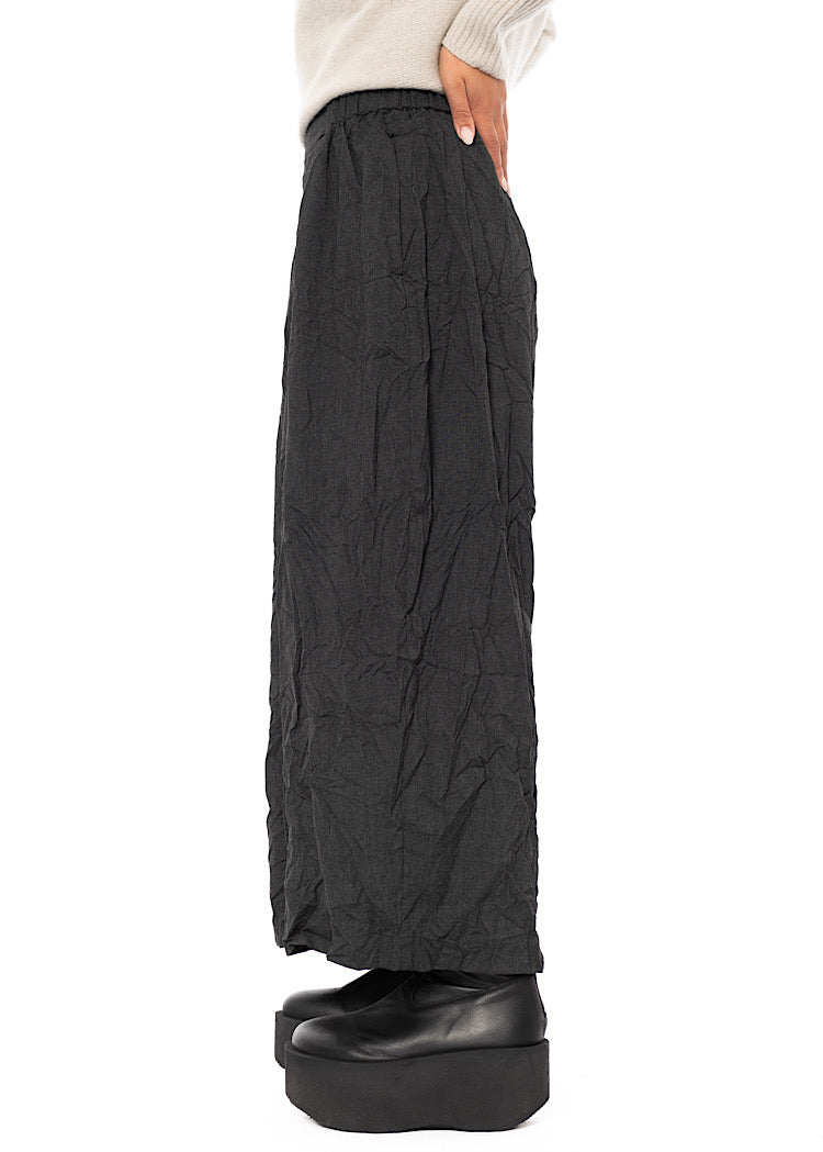 CRINKLE WIDE-LEG TROUSER