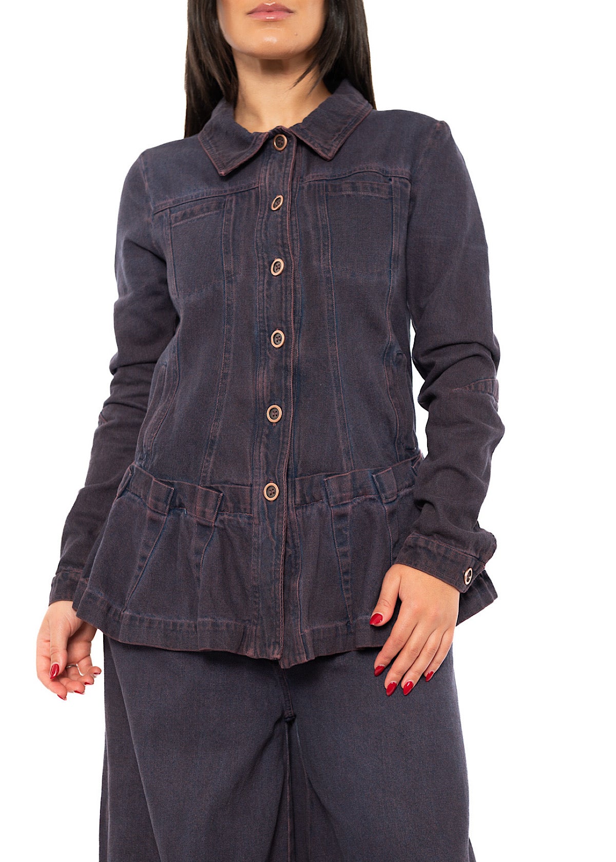 GARMENT-DYED DENIM JACKET